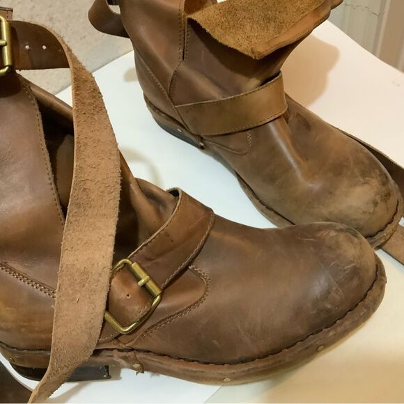 Jeffrey Campbell Brit Wrap Straps Moto Boots Size 8 - Picture 4 of 16